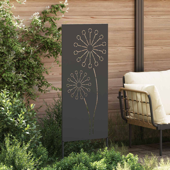 Ecran de intimitate pentru grădină Traforaj Negru 50 x 140 cm WALTI