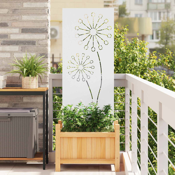 Ecran de intimitate pentru grădină Traforaj Alb 50 x 140 cm WALTI