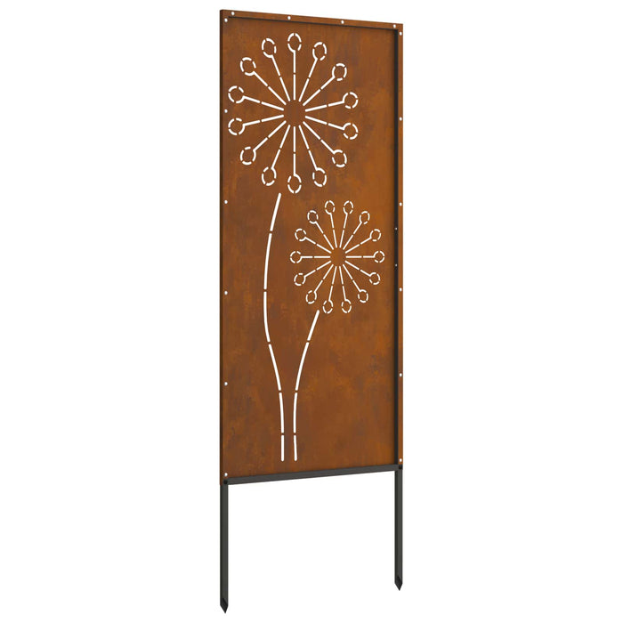 Ecran de intimitate pentru grădină Traforaj Ruginit 50 x 140 cm WALTI