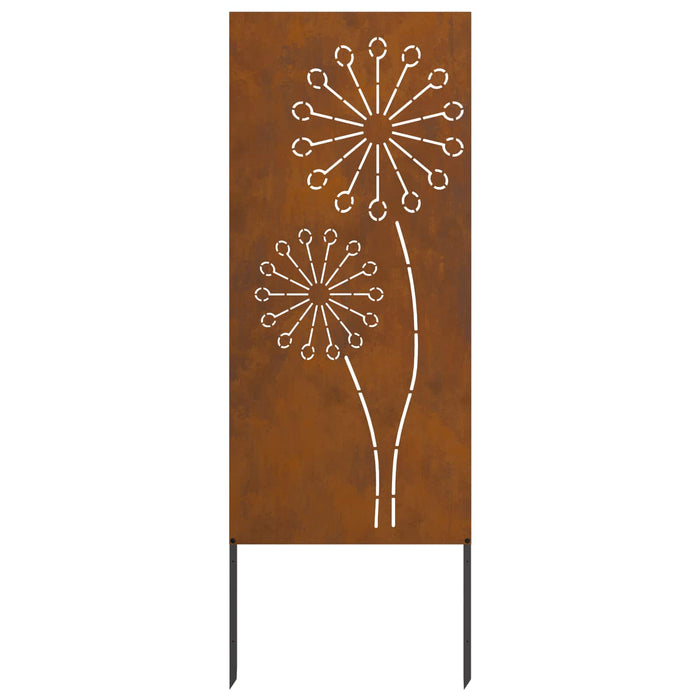 Ecran de intimitate pentru grădină Traforaj Ruginit 50 x 140 cm WALTI
