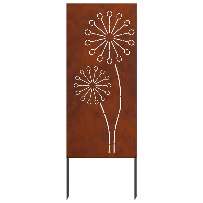 Ecran de intimitate pentru grădină Traforaj Ruginit 50 x 140 cm WALTI