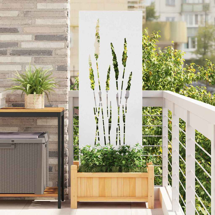 Ecran de intimitate pentru grădină Floral Alb 50 x 140 cm - WALTI WALTI