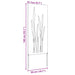 Ecran de intimitate pentru grădină Floral Alb 50 x 140 cm - WALTI WALTI