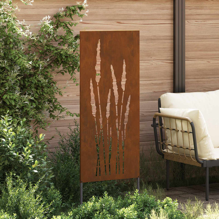 Ecran de intimitate pentru grădină Floral Ruginit 50 x 140 cm WALTI