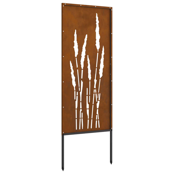 Ecran de intimitate pentru grădină Floral Ruginit 50 x 140 cm WALTI
