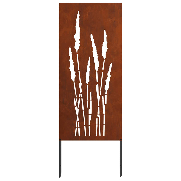 Ecran de intimitate pentru grădină Floral Ruginit 50 x 140 cm WALTI