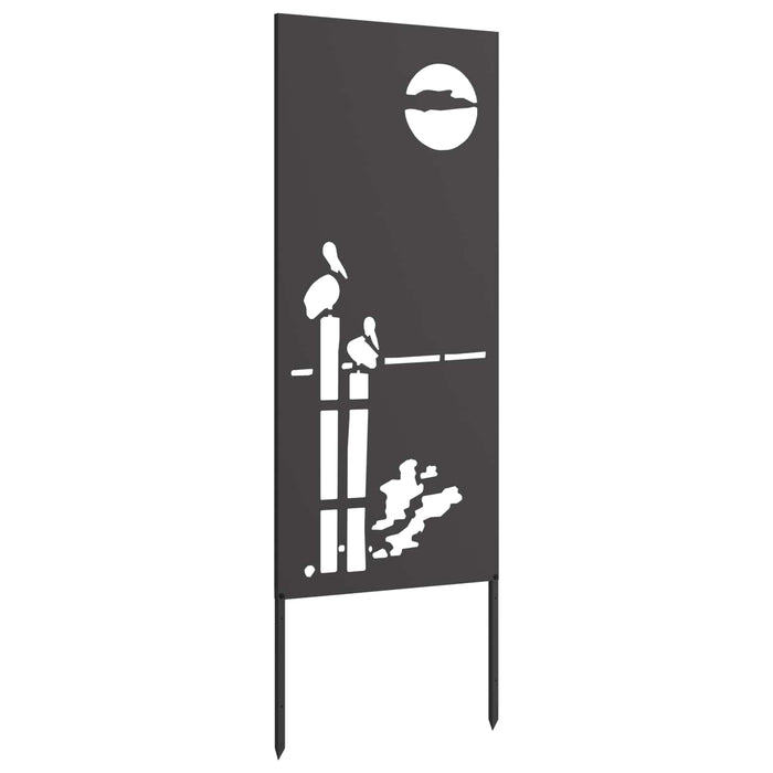 Ecran de intimitate pentru grădină Traforaj Negru 50 x 140 cm WALTI