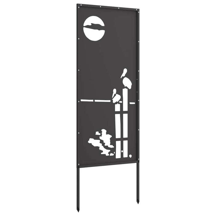 Ecran de intimitate pentru grădină Traforaj Negru 50 x 140 cm WALTI
