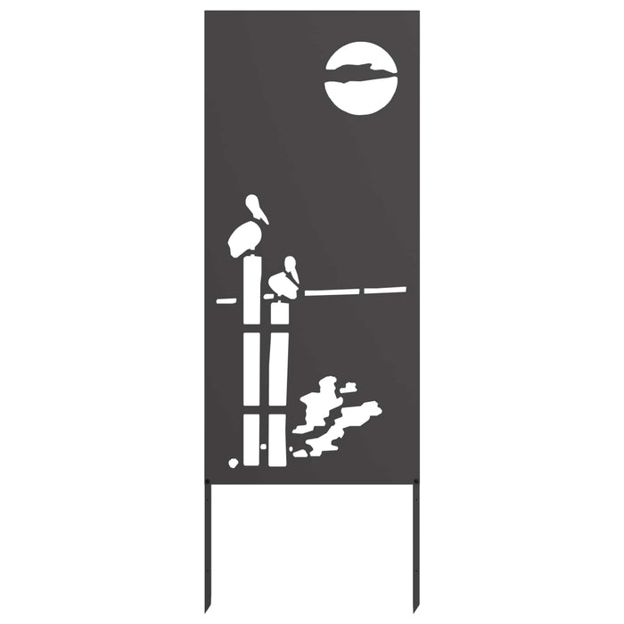 Ecran de intimitate pentru grădină Traforaj Negru 50 x 140 cm WALTI