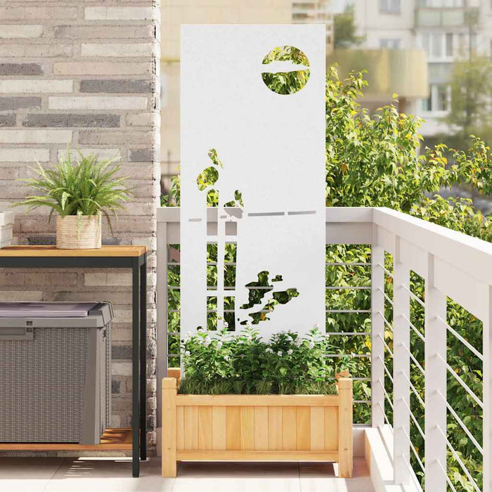 Ecran de intimitate pentru grădină Traforaj Alb 50 x 140 cm - WALTI WALTI