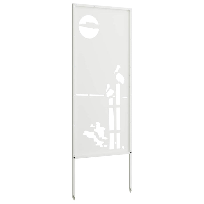 Ecran de intimitate pentru grădină Traforaj Alb 50 x 140 cm - WALTI WALTI