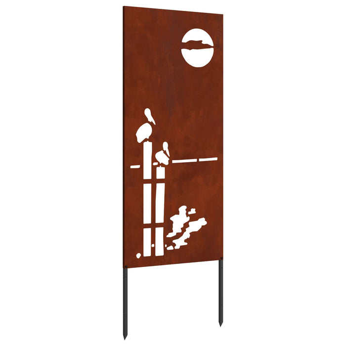 Ecran de intimitate pentru grădină Traforaj Ruginit 50 x 140 cm - WALTI WALTI