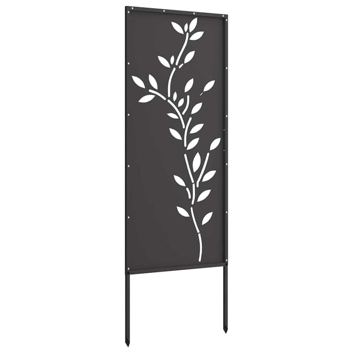 Ecran de intimitate pentru grădină Floral Negru 50 x 140 cm WALTI