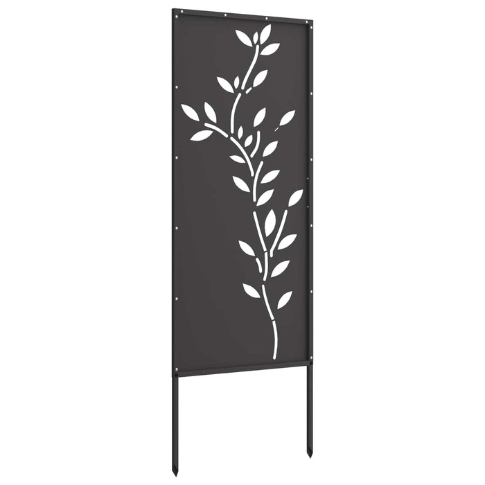 Ecran de intimitate pentru grădină Floral Negru 50 x 140 cm WALTI