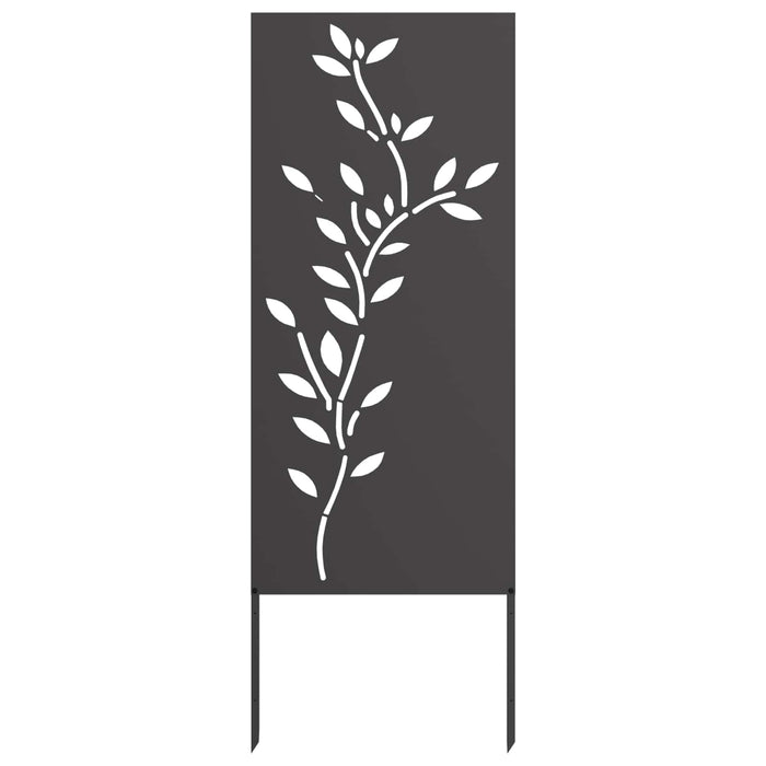 Ecran de intimitate pentru grădină Floral Negru 50 x 140 cm WALTI