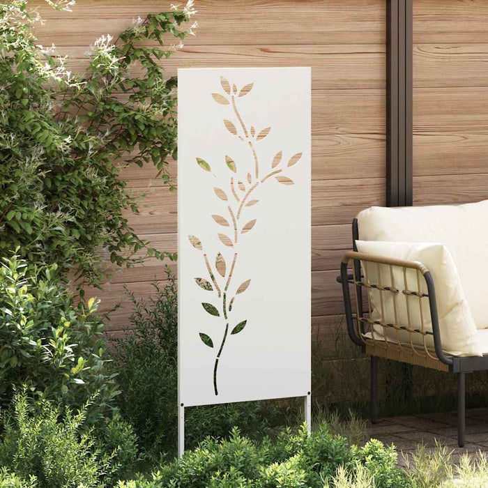 Ecran de intimitate pentru grădină Floral Alb 50 x 140 cm - WALTI WALTI