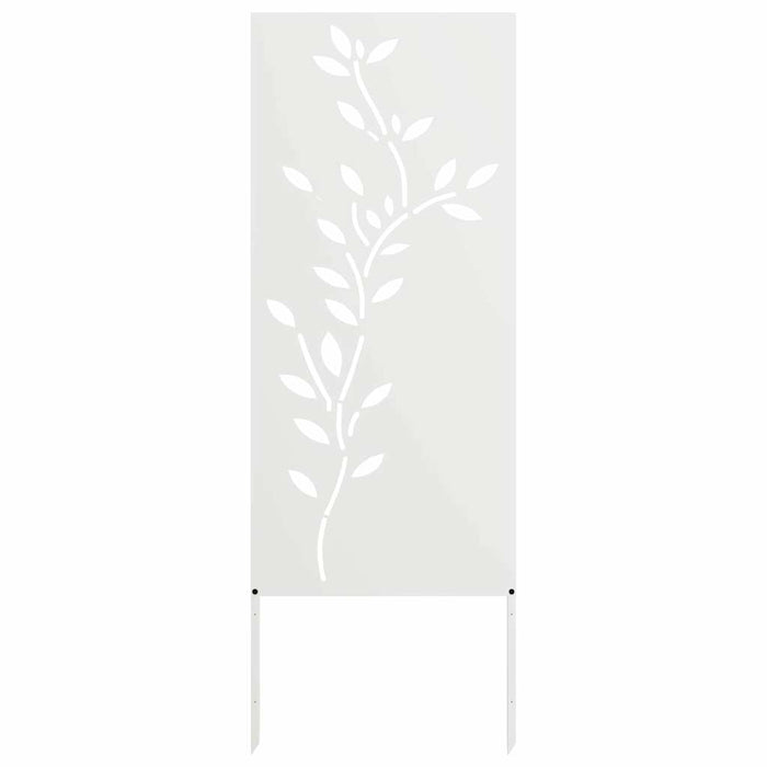 Ecran de intimitate pentru grădină Floral Alb 50 x 140 cm - WALTI WALTI