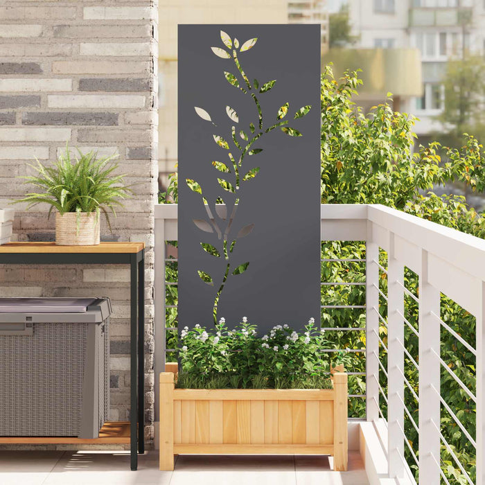 Ecran de intimitate pentru grădină Floral Antracit 50 x 140 cm WALTI