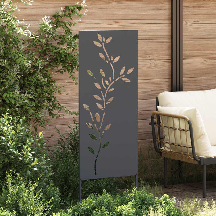 Ecran de intimitate pentru grădină Floral Antracit 50 x 140 cm WALTI