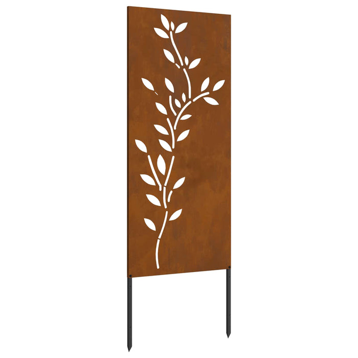 Ecran de intimitate pentru grădină Floral Ruginit 50 x 140 cm WALTI