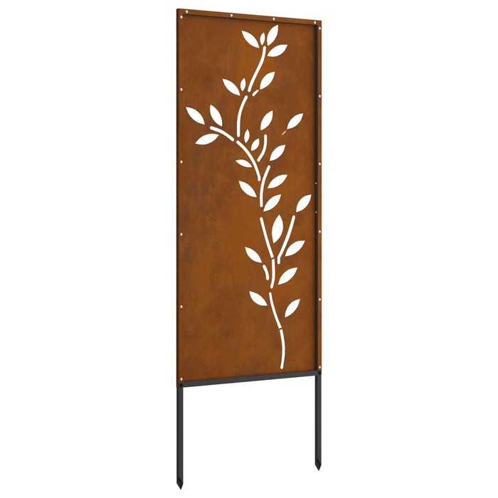 Ecran de intimitate pentru grădină Floral Ruginit 50 x 140 cm WALTI