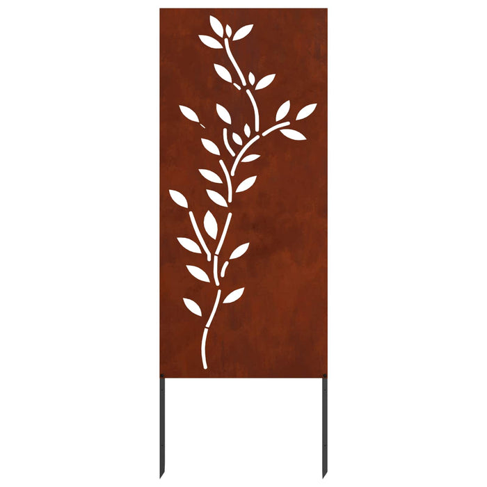 Ecran de intimitate pentru grădină Floral Ruginit 50 x 140 cm WALTI