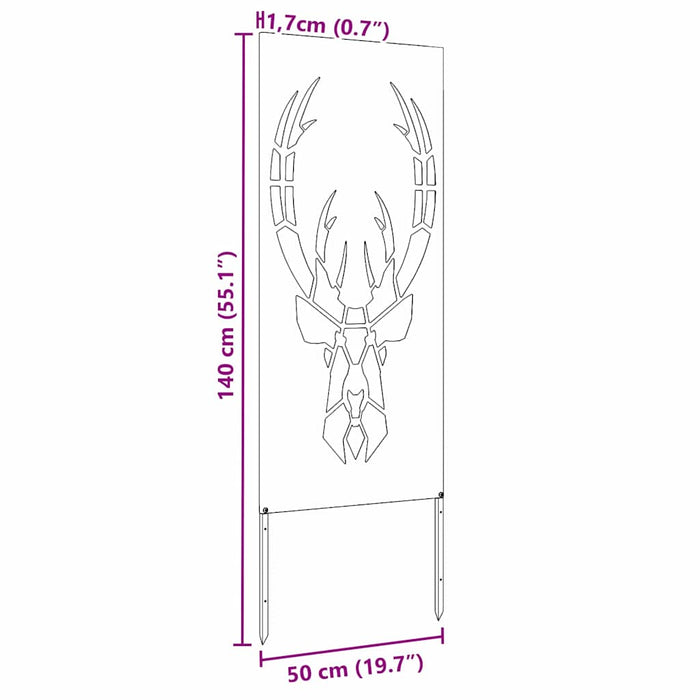 Ecran de intimitate pentru grădină Animal Print Alb 50 x 140 cm - WALTI WALTI