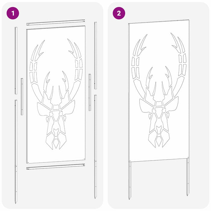 Ecran de intimitate pentru grădină Argintiu 50 x 140 cm - WALTI WALTI