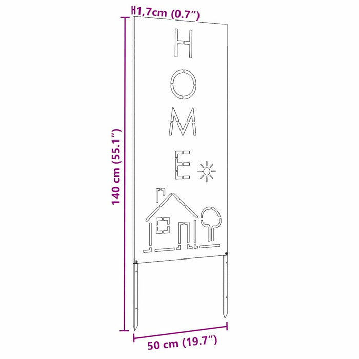 Ecran de intimitate pentru grădină Olivengrønn 50 x 140 cm - WALTI WALTI