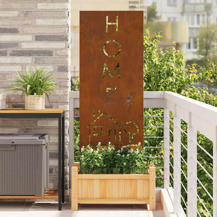 Ecran de intimitate pentru grădină Traforaj Ruginit 50 x 140 cm - WALTI WALTI