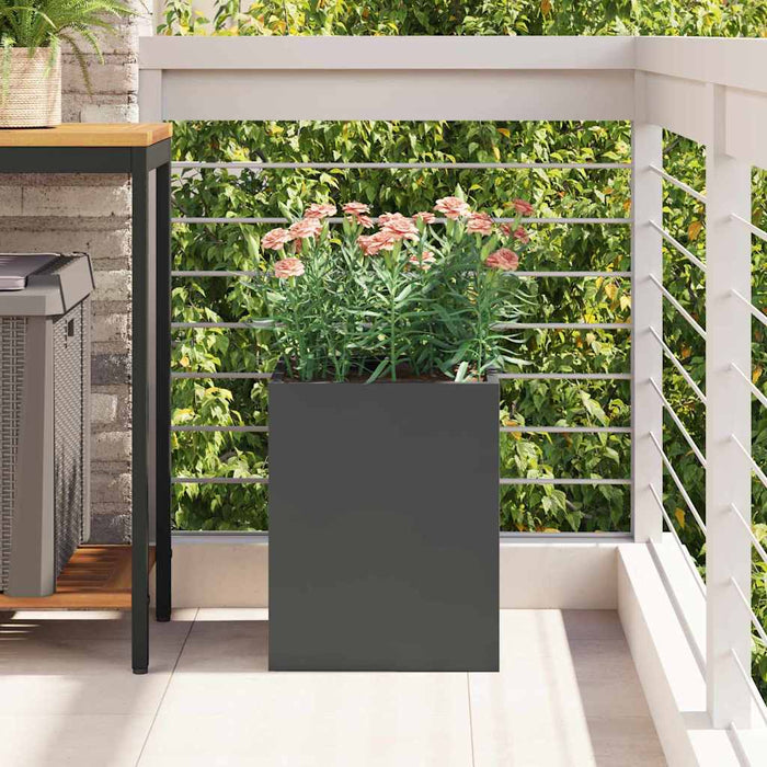 Vază pentru Grădină Negru 32 x 32 x 40 cm Oțel laminat la rece - WALTI WALTI