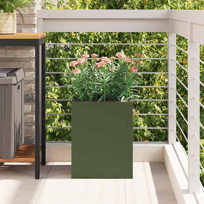 Vază pentru Grădină Verde măsliniu 32 x 32 x 40 cm - WALTI WALTI