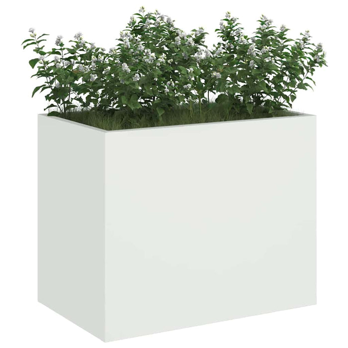 Vază pentru Grădină Alb 50 x 32 x 40 cm Oțel laminat la rece - WALTI WALTI