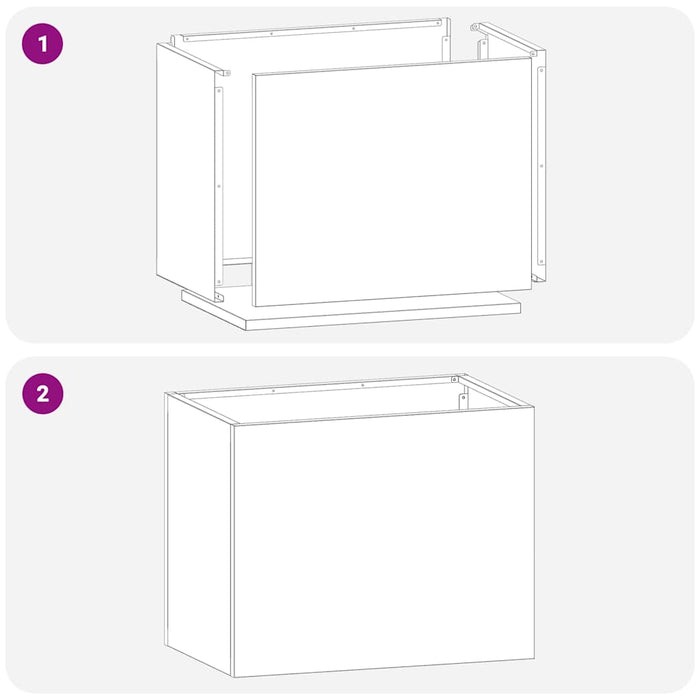 Vază pentru Grădină Oțel Galvanizat 50 x 32 x 40 cm WALTI