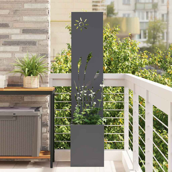 Ecran de intimitate pentru grădină Antracit 50 x 32 x 150 cm - WALTI WALTI