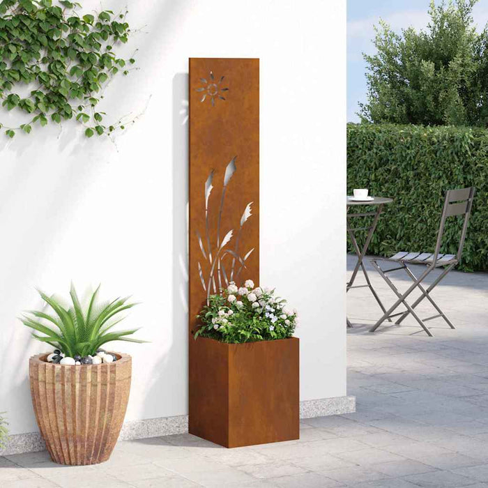 Ecran de intimitate pentru grădină Traforaj Ruginit 32 x 140 cm - WALTI WALTI