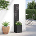 Ecran de intimitate pentru grădină Floral Negru 32 x 140 cm - WALTI WALTI