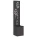 Ecran de intimitate pentru grădină Floral Negru 32 x 140 cm - WALTI WALTI