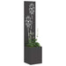Ecran de intimitate pentru grădină Floral Negru 32 x 140 cm - WALTI WALTI
