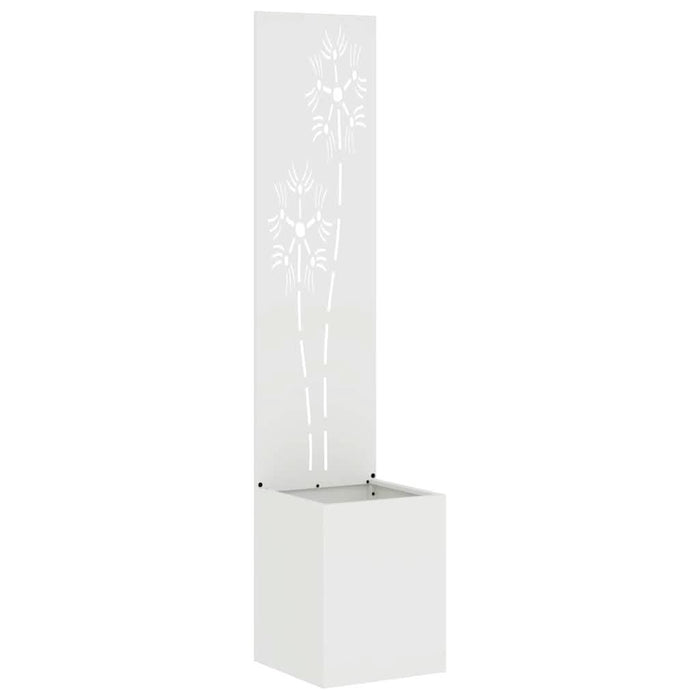 Ecran de intimitate pentru grădină Floral Alb 32 x 140 cm - WALTI WALTI