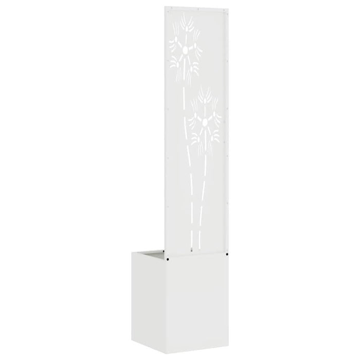 Ecran de intimitate pentru grădină Floral Alb 32 x 140 cm - WALTI WALTI