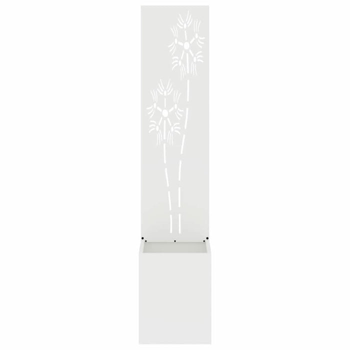 Ecran de intimitate pentru grădină Floral Alb 32 x 140 cm - WALTI WALTI