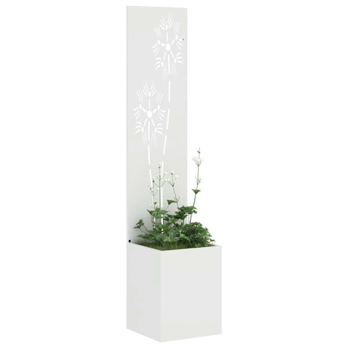 Ecran de intimitate pentru grădină Floral Alb 32 x 140 cm - WALTI WALTI