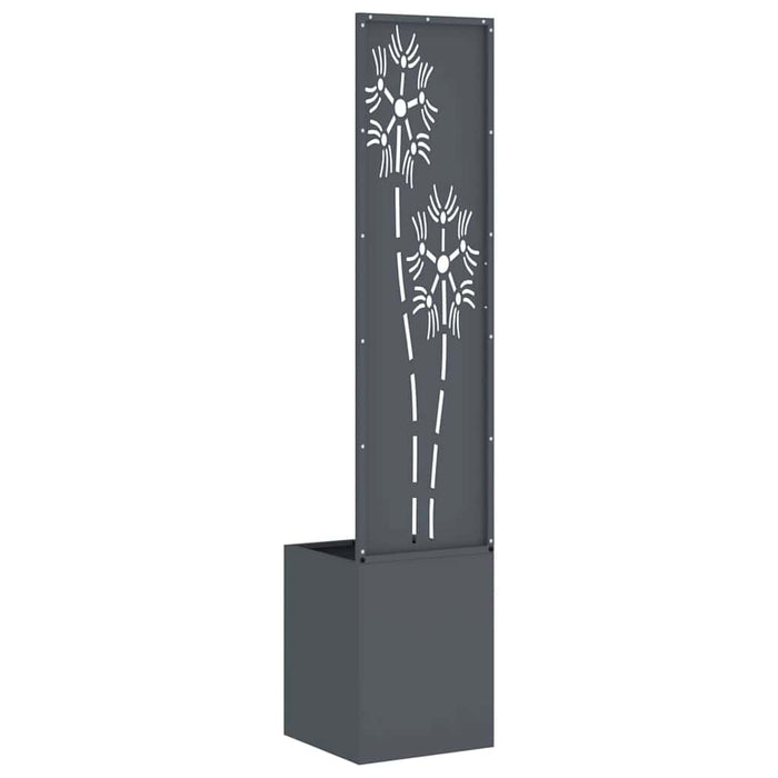 Ecran de intimitate pentru grădină Floral Antracit 32 x 140 cm - WALTI WALTI