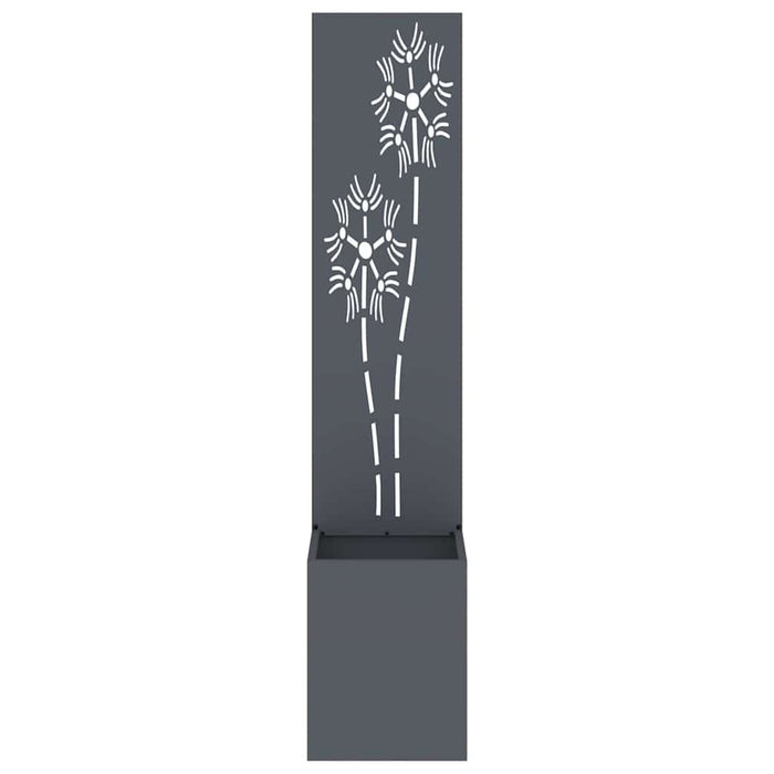 Ecran de intimitate pentru grădină Floral Antracit 32 x 140 cm - WALTI WALTI