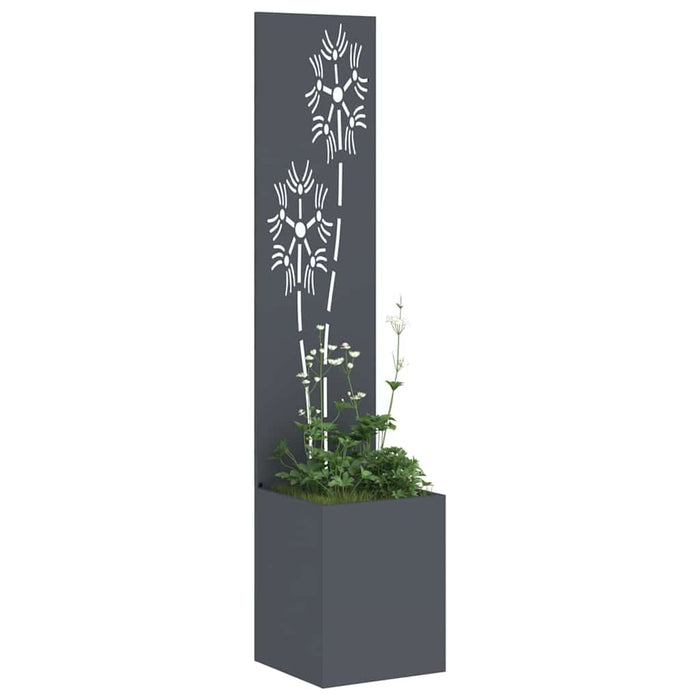 Ecran de intimitate pentru grădină Floral Antracit 32 x 140 cm - WALTI WALTI