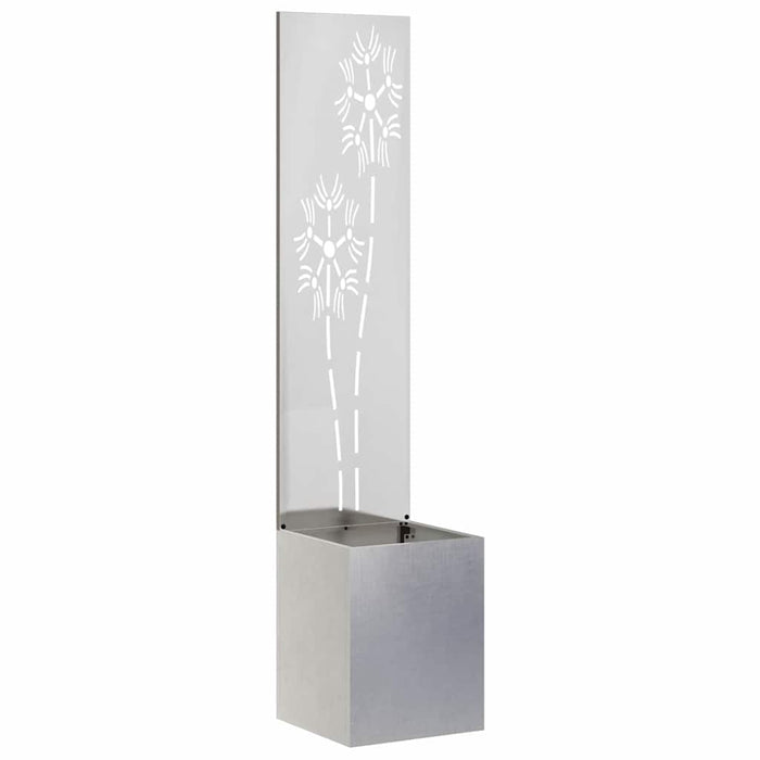 Ecran de intimitate pentru grădină Floral Argintiu 32 x 140 cm - WALTI WALTI