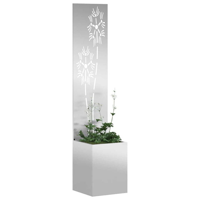 Ecran de intimitate pentru grădină Floral Argintiu 32 x 140 cm - WALTI WALTI