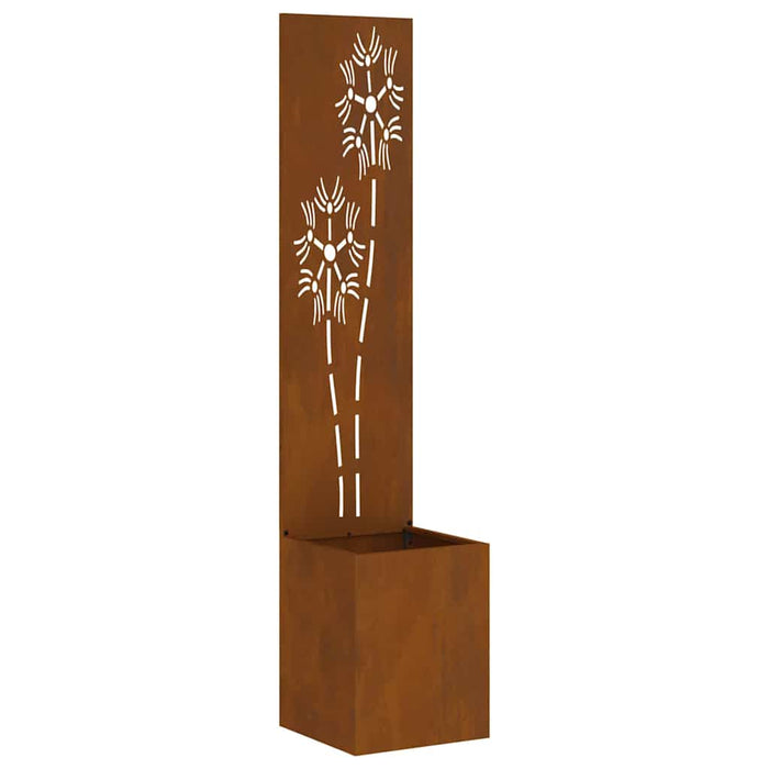 Ecran de intimitate pentru grădină Floral Ruginit 32 x 140 cm - WALTI WALTI