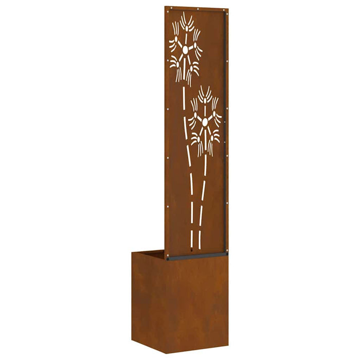 Ecran de intimitate pentru grădină Floral Ruginit 32 x 140 cm - WALTI WALTI
